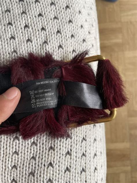 prada fw17 fur belt